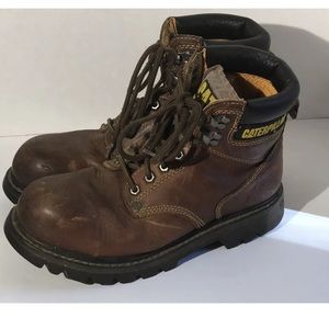 CAT Caterpillar Steel Toe Work Boots Size 7